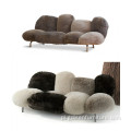 Trzy Seaters „Cipria” Sofa Sofa Meble